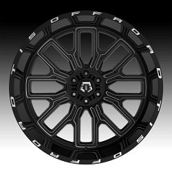 TIS Offroad 560BM Gloss Black Milled Custom Truck Wheels 3